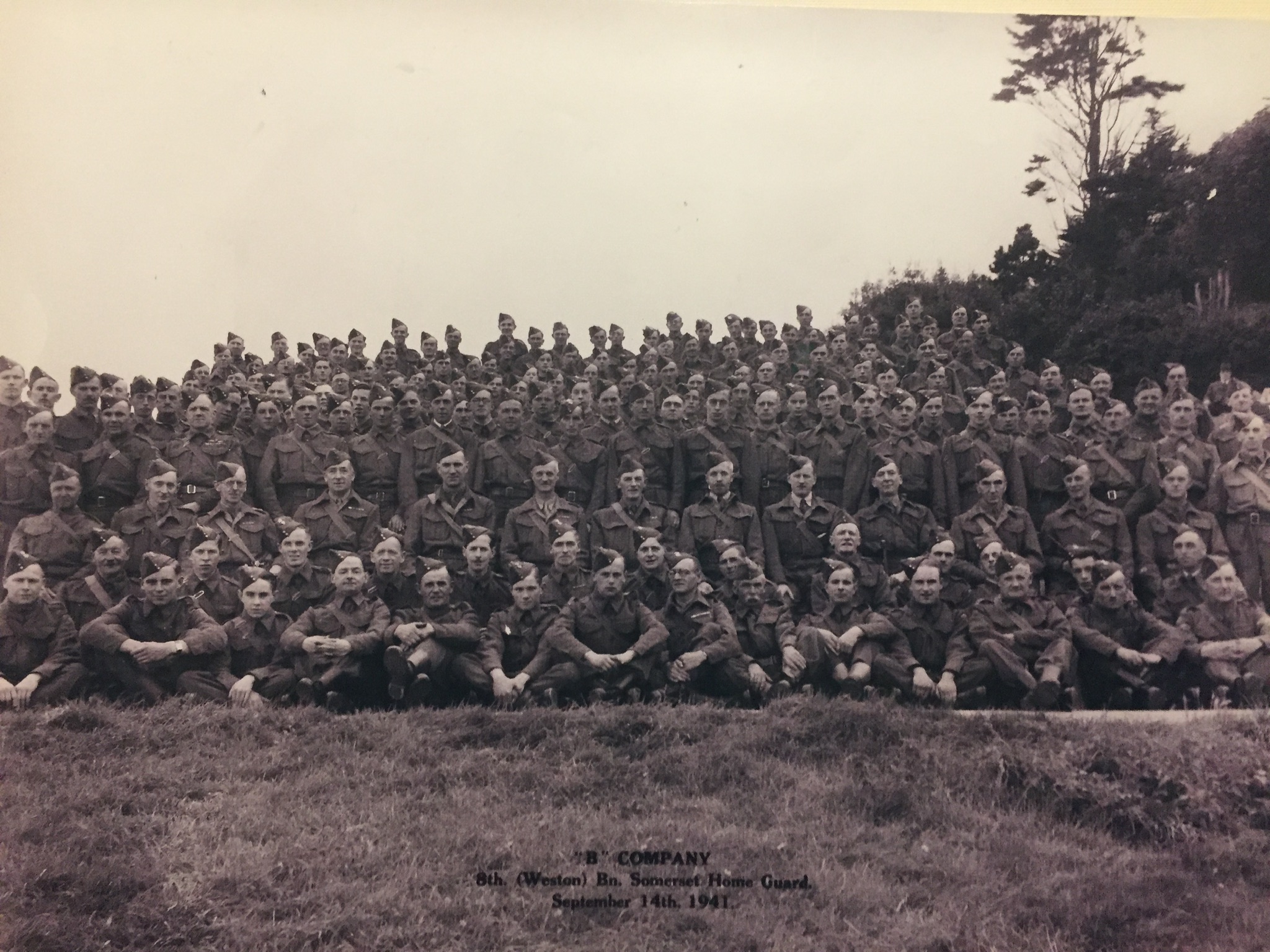 ‘B’ Company 8th Weston Bn. Home Guard 1941
