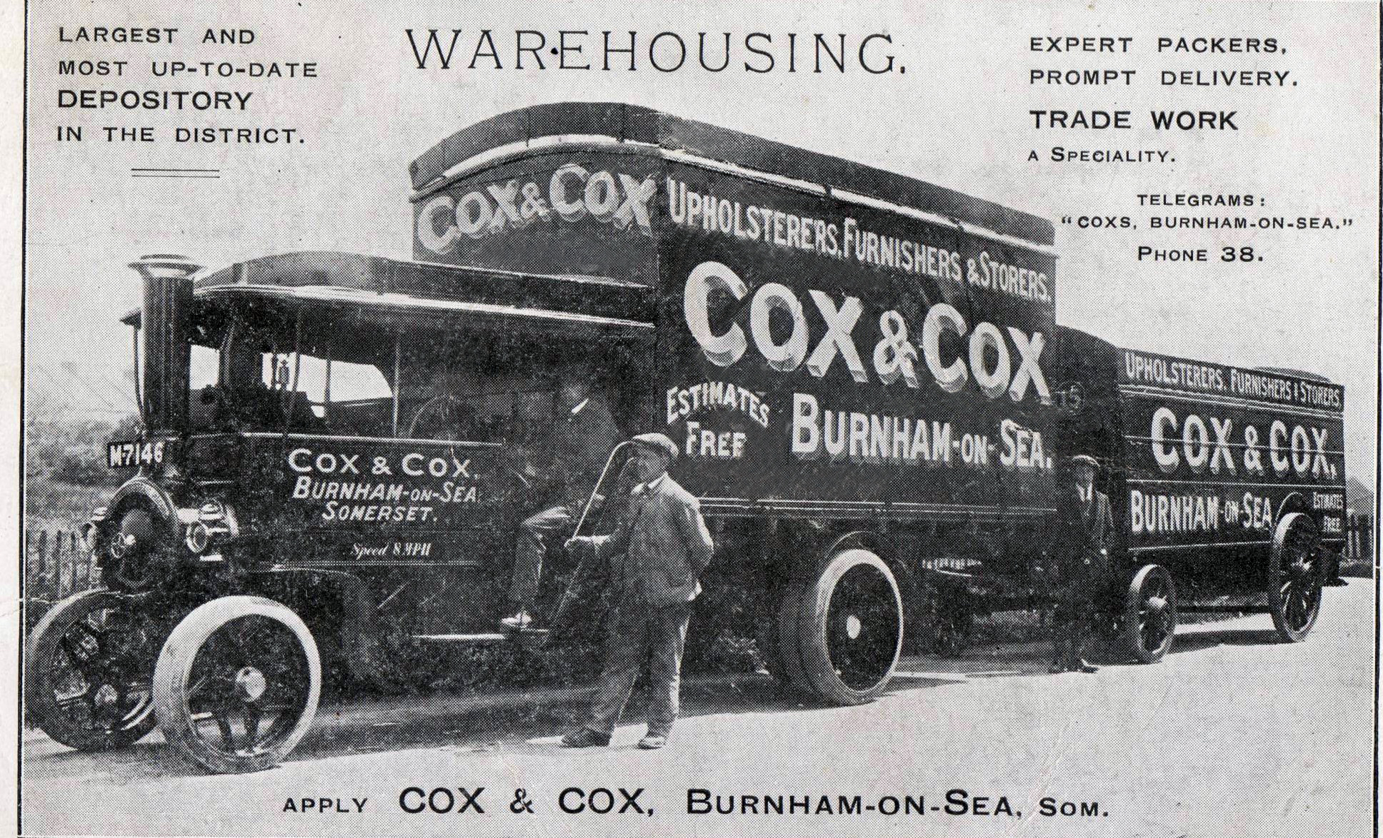 COX & COX. Burnham, Telephone 38